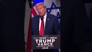 Moment Trump Sends Direct Message to Hamas Supporters In America america [upl. by Garrik]