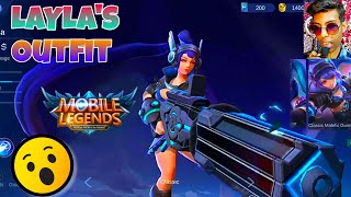 Laylas outfit in Mobile Legends [upl. by Yenaffit]