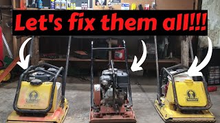 Honda GX160 plate compactor RepairAThon 3 repairs in 1 video Lets fix them all [upl. by Josh]