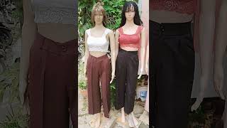 Barbie materials formal pants bralette tops [upl. by Yelhsa]