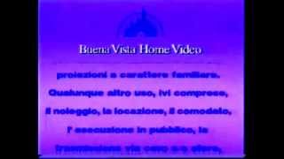 Disney Italian VHS Intro from late 90s [upl. by Lisetta]