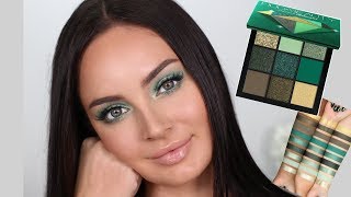 Huda Beauty Emerald Obsessions Palette Tutorial \\ Chloe Morello [upl. by Patt36]