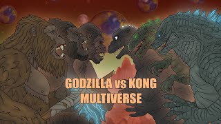 Godzilla vs Kong  Multiverse  Part 1  Epic Godzilla Cartoon 2024 [upl. by Cris862]