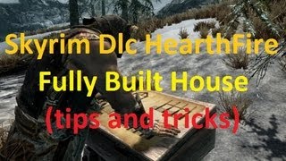 Skyrim Dlc HearthFire Fully Build House Tips and tricks Tutorial [upl. by Rogergcam]