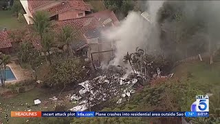 Plane crashes in Brazil killing all 61 aboard [upl. by Akinohs]