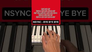 NSYNC  Bye Bye Bye Piano Tutorial [upl. by Yrtnahc272]