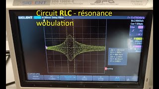 Circuit RLC  résonance wobulation [upl. by Haimes650]