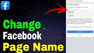 How to change Facebook page name  Facebook profile page name change  Facebook page name change [upl. by Otxis12]