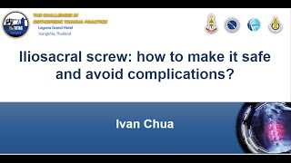 Iliosacral screw how to make it safe and avoid complications  DrIvan Chua [upl. by Bedell]