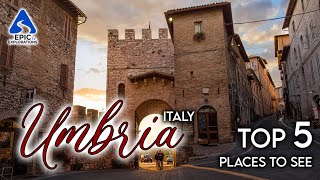 Umbria Italy Top 5 Places and Things to See  4K Travel Guide [upl. by Alatea]