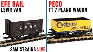 Live Wagon Reviews  PECO TT 7 Plank  EFE Rail LSWR Van  SamsTrains Live [upl. by Koeppel]