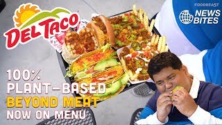 Del Taco adds Vegan Meat on the Menu  News Bites [upl. by Lomax750]