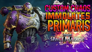 CHAOS SPACEMARINE CUSTOM INCINERATES PRIMARIS SPACEMARINES  Warhammer 40K chaosspacemarines [upl. by Annmaria909]