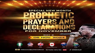 SPECIAL NEW MONTH PROPHETIC PRAYERS AND DECLARATIONS DAY 3  NSPPD  5TH NOVEMBER 2024 [upl. by Carleen651]