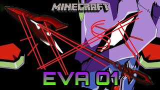 Minecraft Build project Timelapse  EVA 01Special Part  3 [upl. by Nylavad]