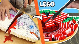 Catch and Making Delicious Sashimi Dish From GIANT LEGO Tuna  LEGO COOKING  Brick Munch [upl. by Anaiuq]