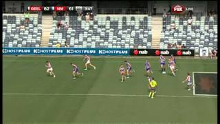 NAB Cup 2013  North Melbourne v Geelong highlights [upl. by Nedi]