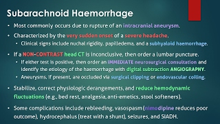 Subarachnoid Hemorrhage SAH [upl. by Saddler10]