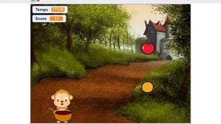 Tuto4  Comment réaliser un simple jeu avec Scratch 3  ramasseur de fruits [upl. by Elleved]