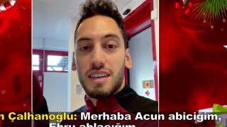 Hakan Çalhanoğlu milli futbolcu milan oyuncusu oses türkiye yılbaşı özel 2021 [upl. by Esoj]