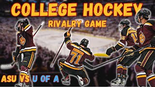 Is This The Biggest Rivalry In College Hockey Game Day Vlog [upl. by Tnaryb254]