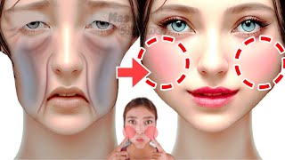 4mins Fuller Apple Cheeks Exercise amp Massage🍎 Get Chubby Cheeks Lift Sagging Cheeks Naturally [upl. by Notrub]