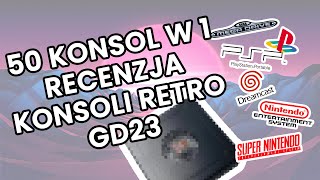 50 Retro Konsol w 1 Boxie Recenzja i Test Konsoli Retro GD23 z 37500 gier  PSX PSP Automaty [upl. by Durham70]