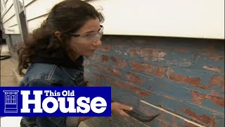 How to Repoint a Brick Foundation  This Old House [upl. by Aline]