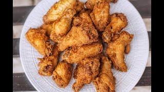 HOW TO FRY CRISPY CHICKEN WINGS  THAT GOOD BABY SHOWER CHICKEN YALL KNOW [upl. by Neffets]