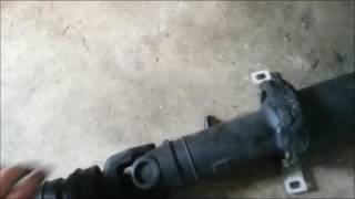 E46 coupe drive shaft bearing replacement without removing the exhaust [upl. by Naihtniroc250]