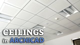 Ceilings in Archicad  Tutorial [upl. by Meuser799]