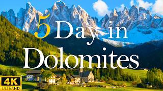 How to Spend 5 Days in DOLOMITES Italy Road Trip  Travel Itinerary [upl. by Maurene155]