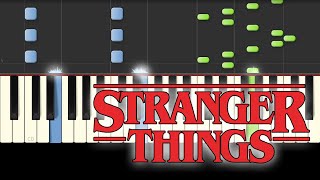 Stranger Things  Theme  Piano Tutorial [upl. by Hirst]