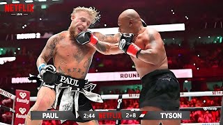 Mike Tyson VS Jake Paul Full Fight HIGHLIGHTS  Netflix 2024 [upl. by Thorman]