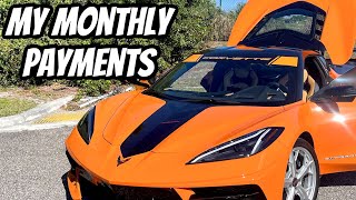 My Corvette C8 Monthly Payments  Cost [upl. by Aitret]