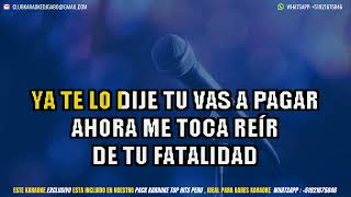 Wilmer Cartagena  Infidelidad KARAOKE  COROS  HD [upl. by Schafer144]