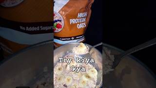 High protein oats recipe 💪protein oats bodybuilding ytshorts mb [upl. by Jarred]