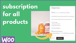 all products for woocommerce subscriptions [upl. by Fasano]