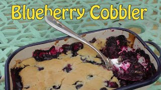 Blueberry Cobbler Made on a Webber Q [upl. by Davidson]