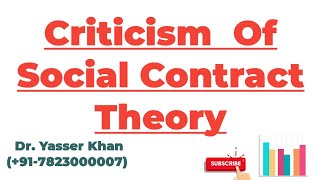 Criticism Of Social Contract Theory  Social Contract Theory  Political Science  Political Theory [upl. by Izaak]