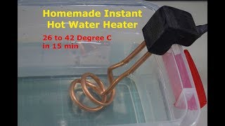 Hot Water Heater  How to make an Electric Water Heater  Homemade DC Water Heater [upl. by Kalam]