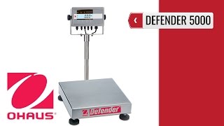 OHAUS Defender 5000 Bench Scale product video presentation [upl. by Idalla177]