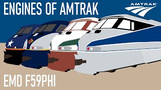 Engines of Amtrak  EMD F59PHI [upl. by Mayyahk]