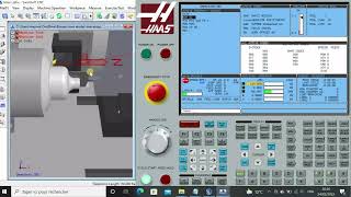 Haas Lathe SwanSoft CNC G72 G70 fanuc [upl. by Neillij402]