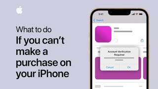 What to do if you can’t make a purchase on your iPhone  Apple Support [upl. by Retsel]