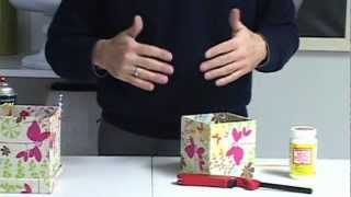 FR Presents How To Cover a Box with Fabric to Create a Custom Container [upl. by Arrimat580]