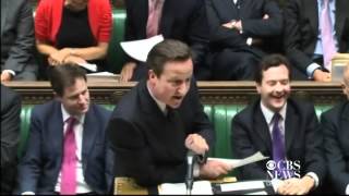 Cameron calls Parliament member a quotmuttering idiotquot  RAW VIDEO [upl. by Kitti]