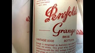 How to open a bottle of Penfolds Grange Hermitage wine [upl. by Oliva]