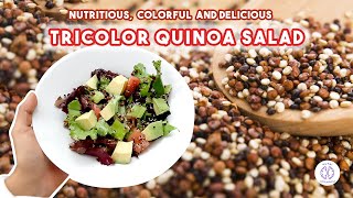 Tricolor Quinoa Salad The Ultimate Healthy Recipe [upl. by Eldorado]