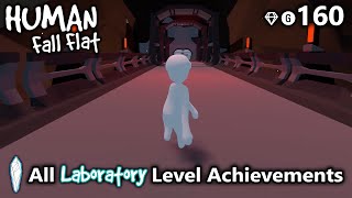 All Laboratory Level AchievementsTrophies in Human Fall Flat Walkthrough [upl. by Ekul]